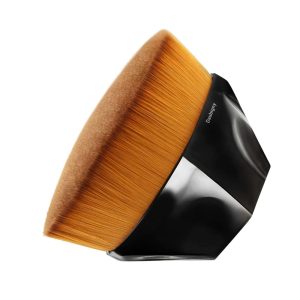 Daubigny Flat Top Hexagon Kabuki Makeup Brush with Protective Case, Black